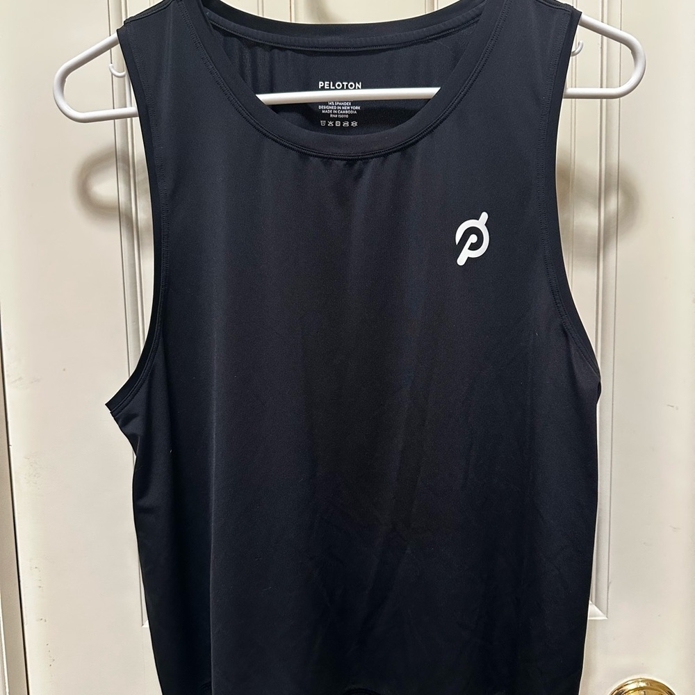 Peloton Women's Black Muscle Tee